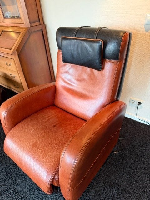Luxe klassieke leren stoelen, 2x, Ophalen, Gebruikt, Twee, Bruin