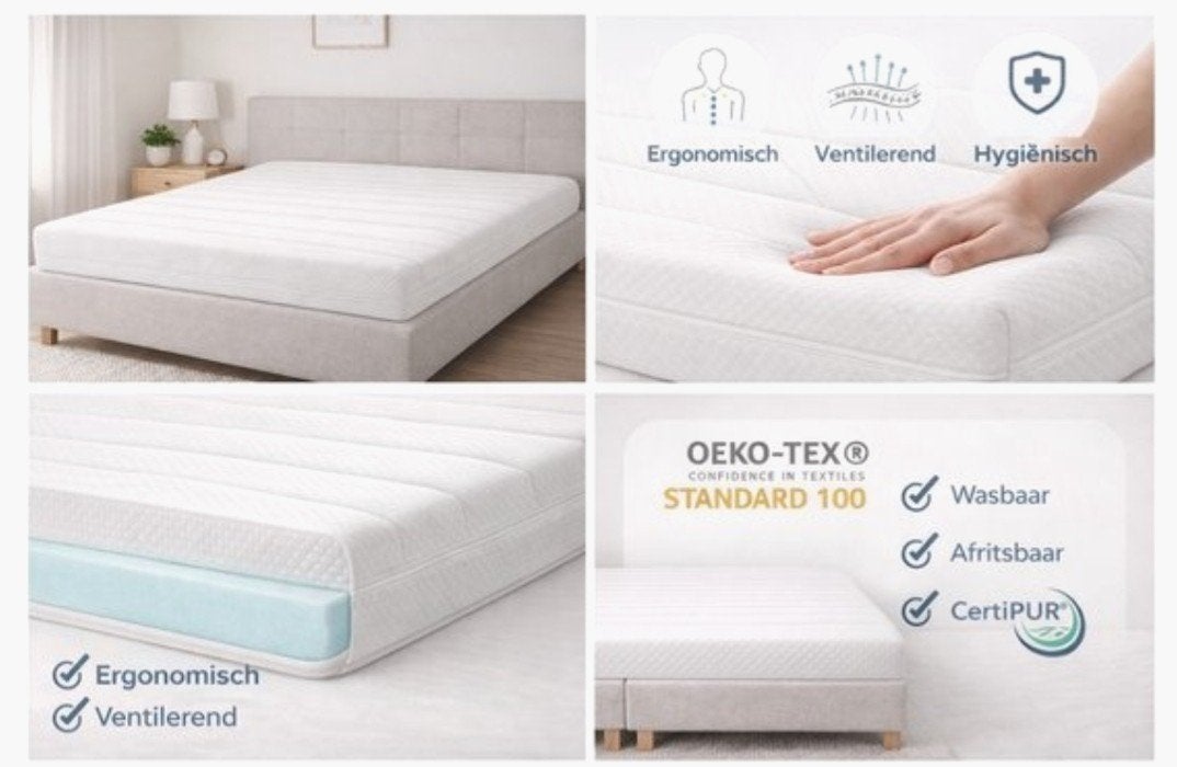 Topdek matras/topper, Huis en Inrichting, Ophalen, Matras, 180 cm, 200 cm
