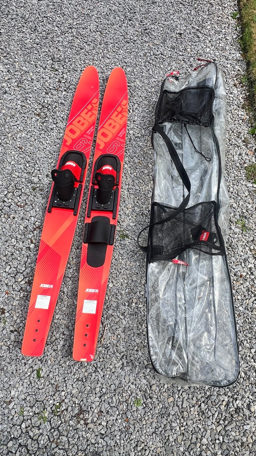 Jobe Allegre waterski's - Zo goed als nieuw, Watersport en Boten, Waterski's, Ophalen, Met draagtas, Waterski's, 160 cm of meer