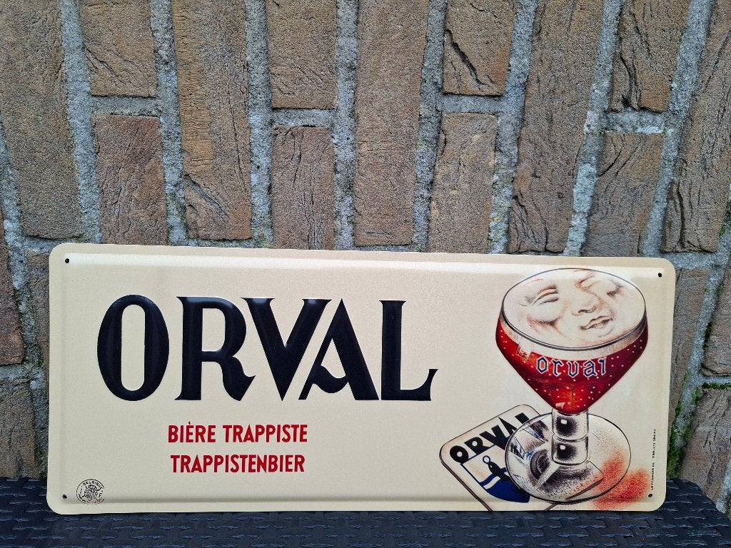 Reclamebord Orval, Verzamelen, Ophalen of Verzenden, Nieuw, Reclamebord, Plaat of Schild, Overige merken