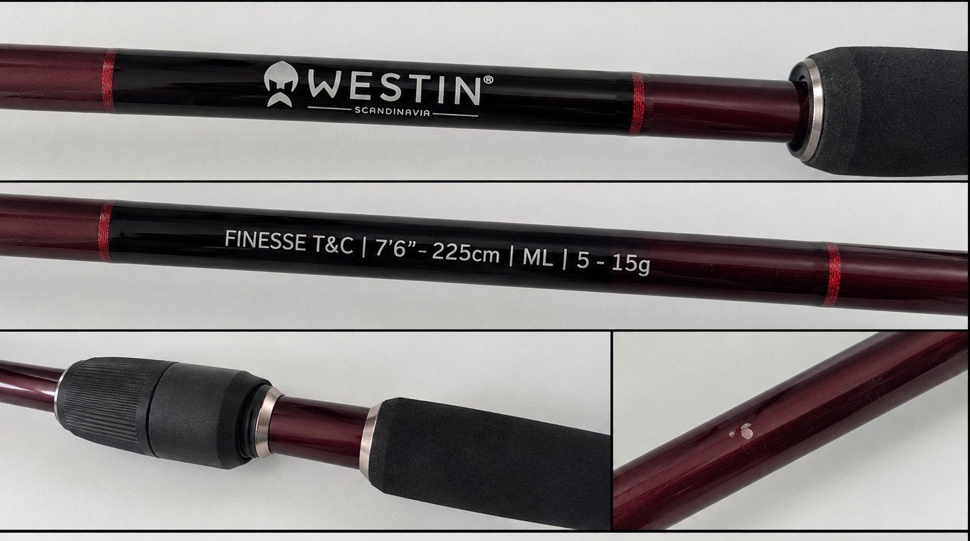Westin W6 Finesse T&C 225cm ML 5-15g hengel, Ophalen, Gebruikt, Werphengel
