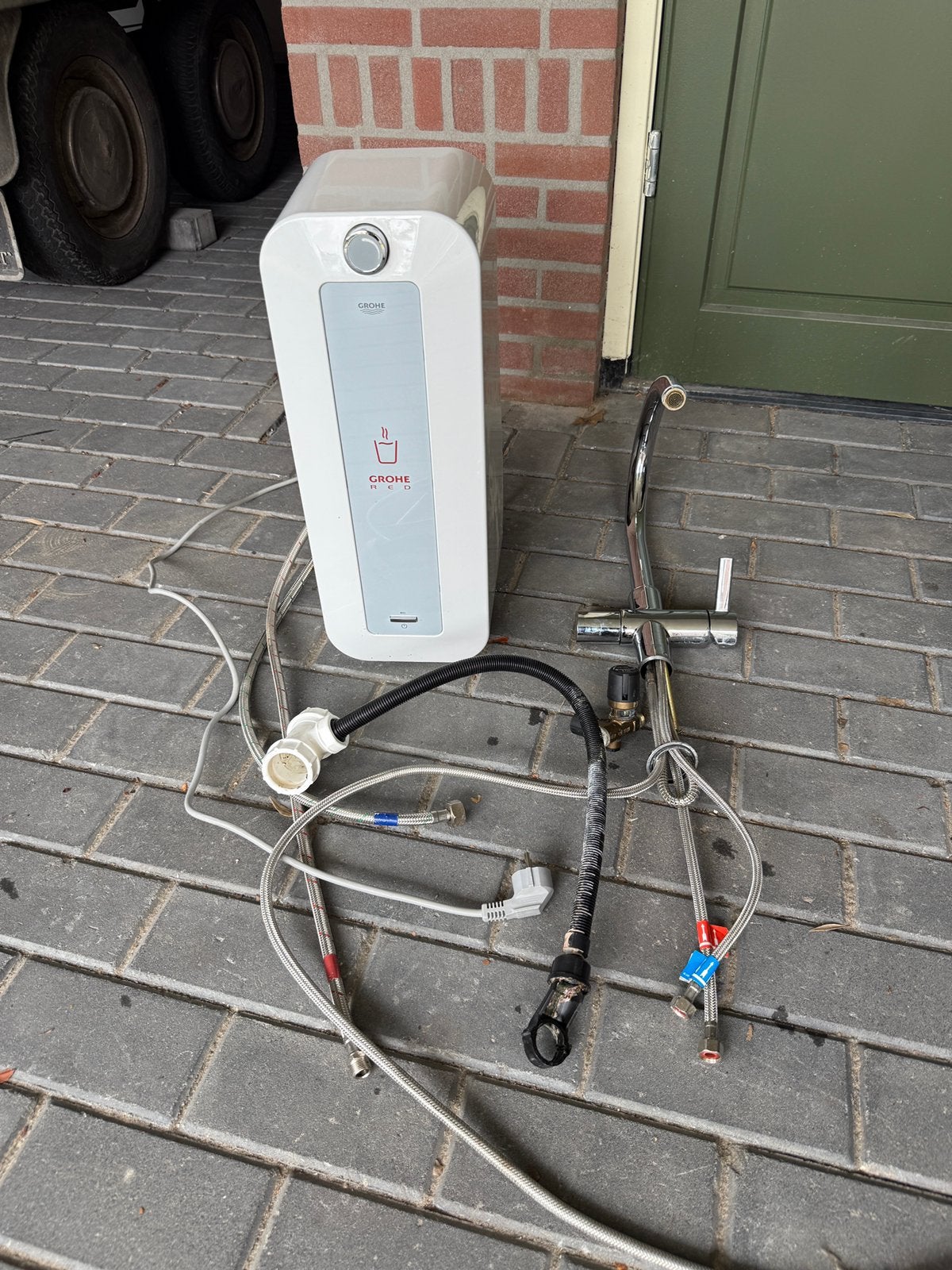Grohe Red keukenkraan met storing, Ophalen, Gebruikt, Chroom, Kraan