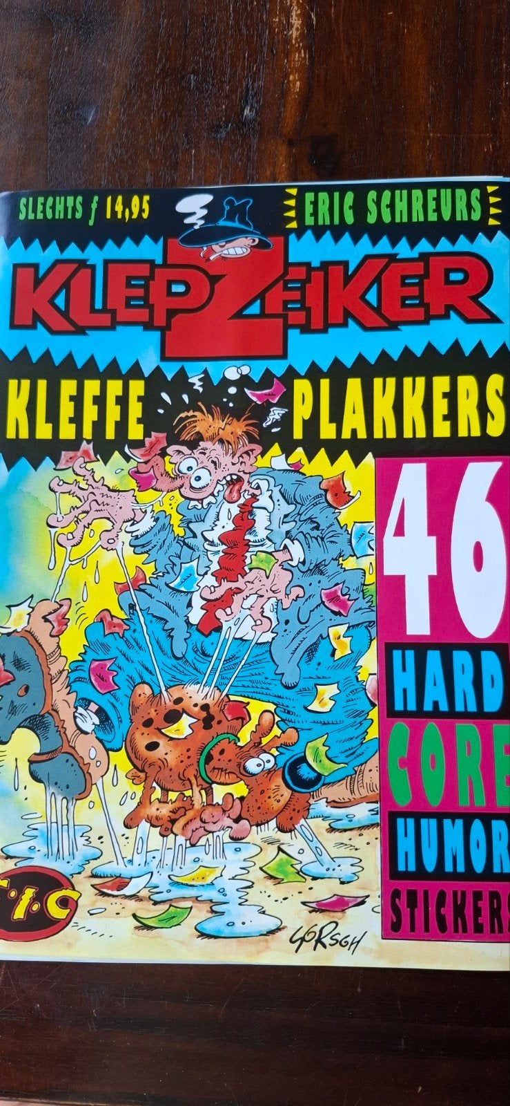 46 Eric Schreurs Klepzeiker hardcore kleffe stickers, Ophalen of Verzenden, Nieuw, Strip of Tekenfilm
