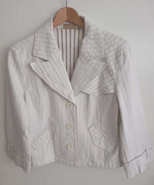 FRN katoenen stretch jasje, maat 44, nieuw, Oosterveldweg 15, 7274 DZ, Verzenden, Beige, Maat 42/44 (L)