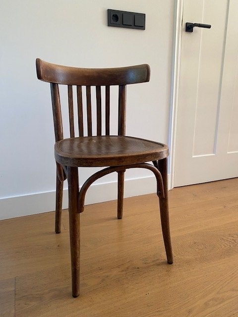 Vintage Thonet stoel van K. Wünsche & Co. Radomsko, Ophalen