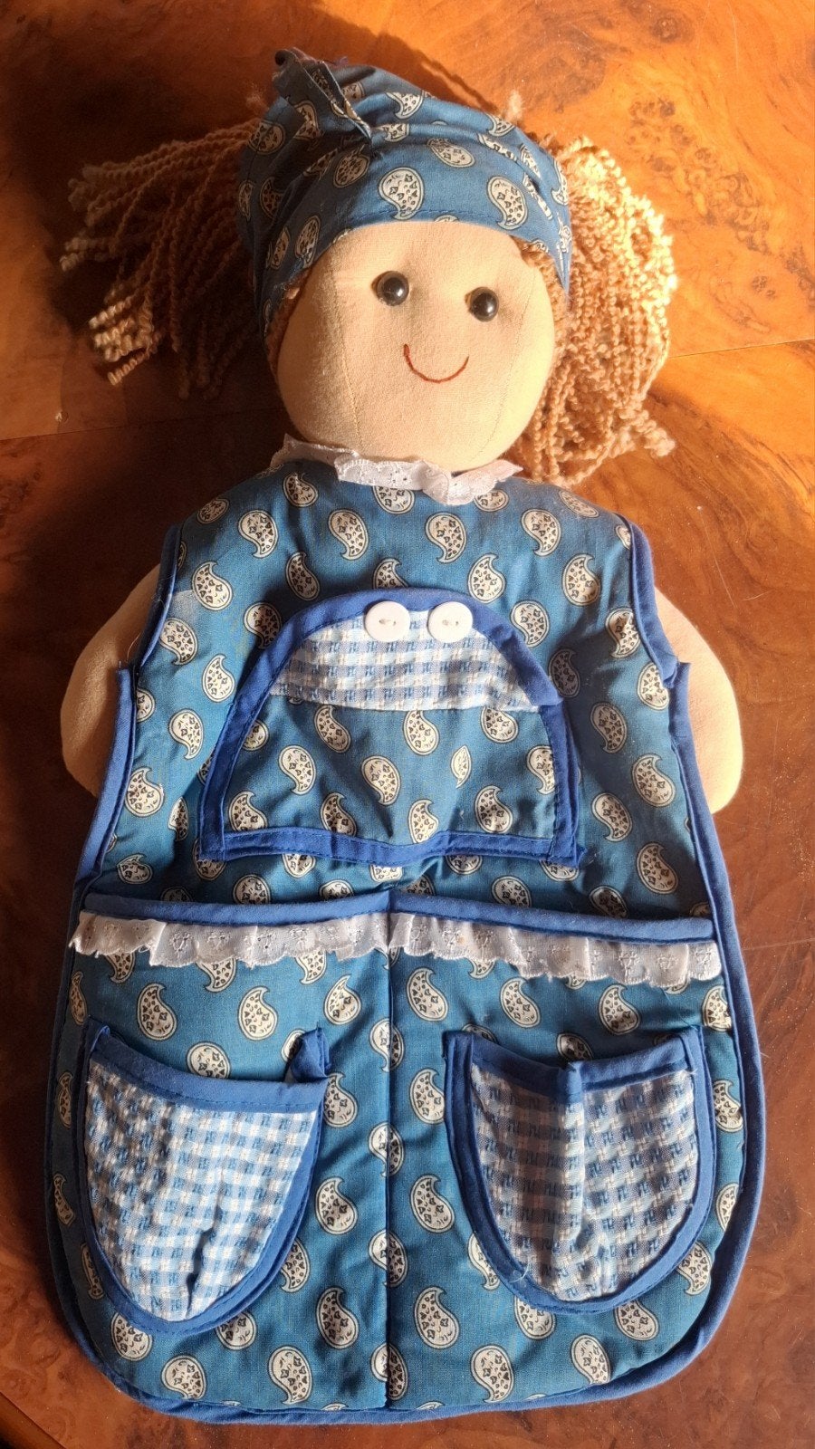 Vintage Stoffen Lappenpop - Decoratieve Keukenpop, Ophalen of Verzenden, Gebruikt, Pop