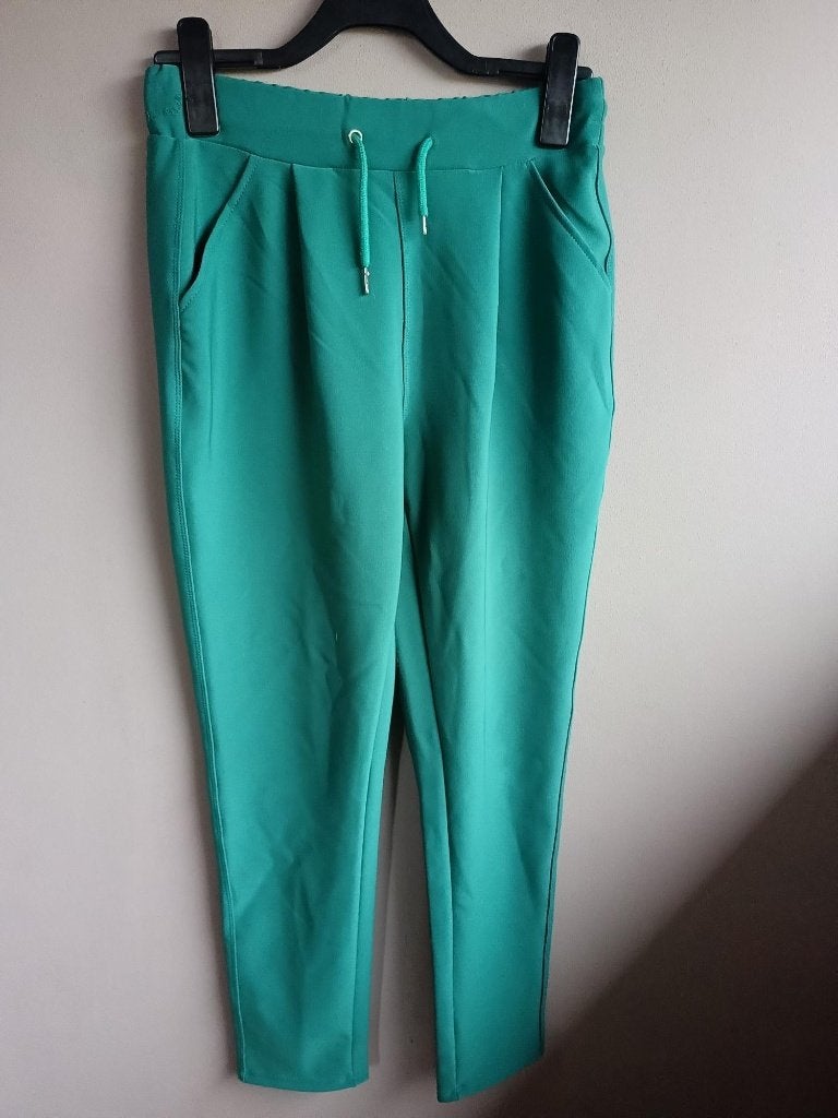 Groene comfort stretch broek/tregging, maat XL/XXL, Maat 46/48 (XL) of groter, Ophalen of Verzenden, Zo goed als nieuw, Lang