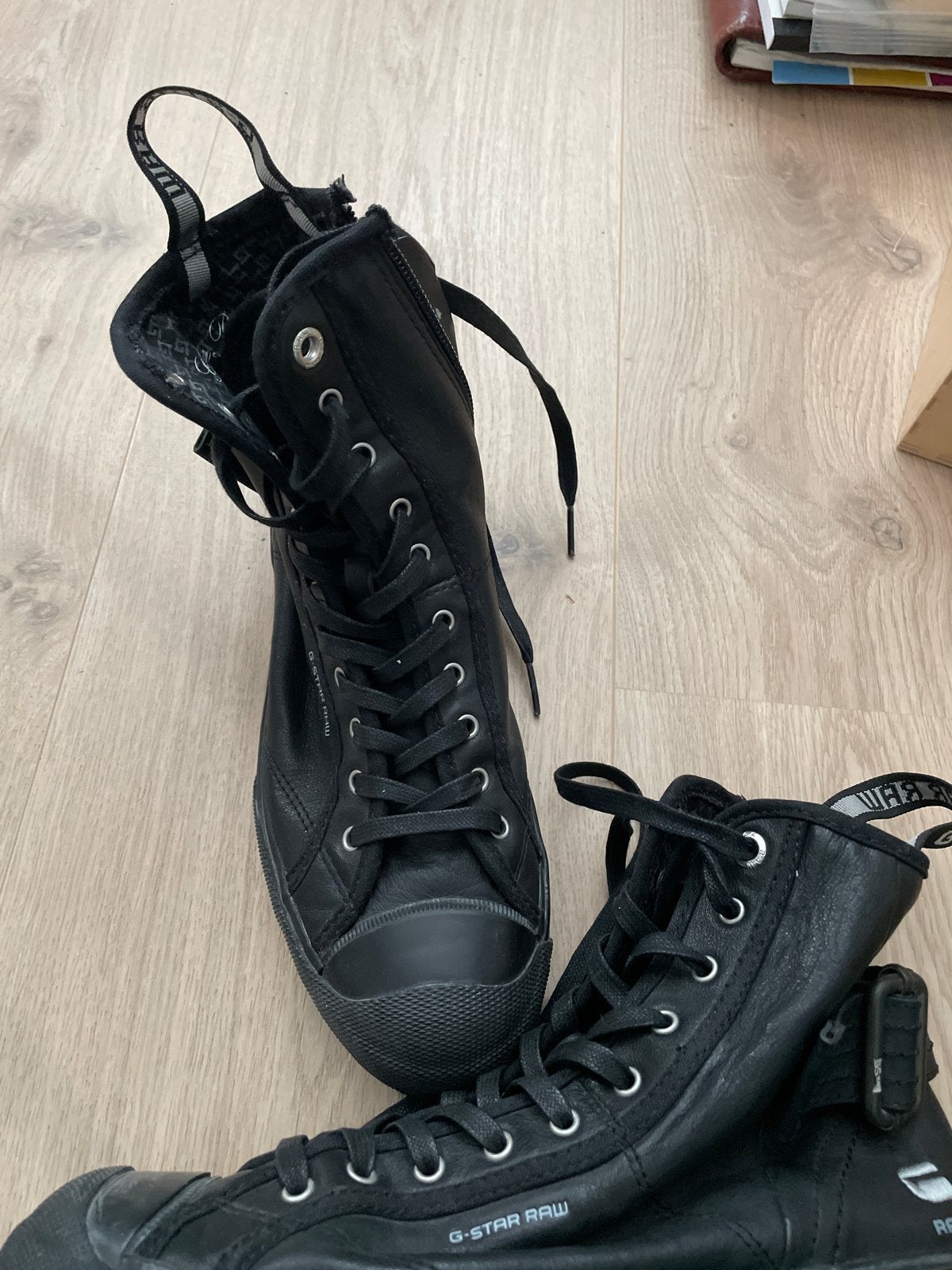 G-Star RAW hoge sneakers - Zwart 38, Ophalen of Verzenden, Gedragen, Zwart, Sneakers of Gympen