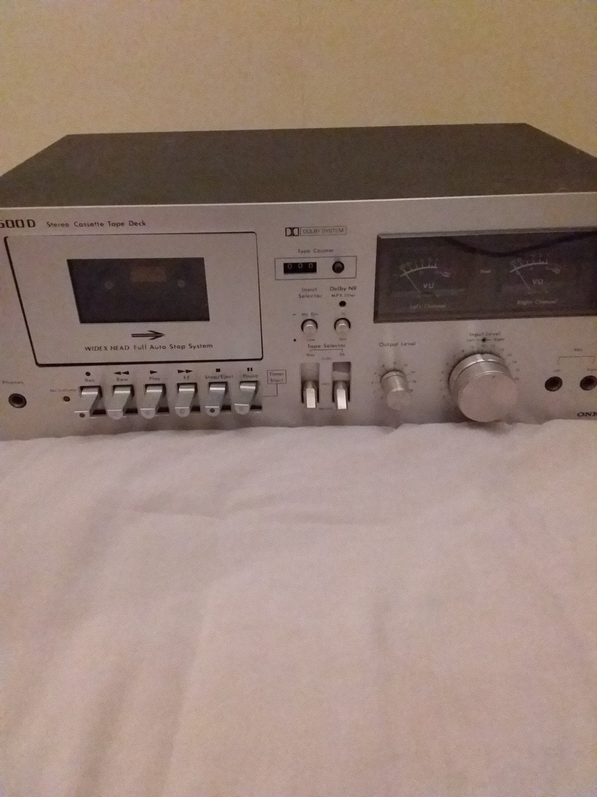 Onkyo TA-600D Stereo Cassette Tape Deck - Onbekende staat, Ophalen, Enkel, Overige merken, Tiptoetsen