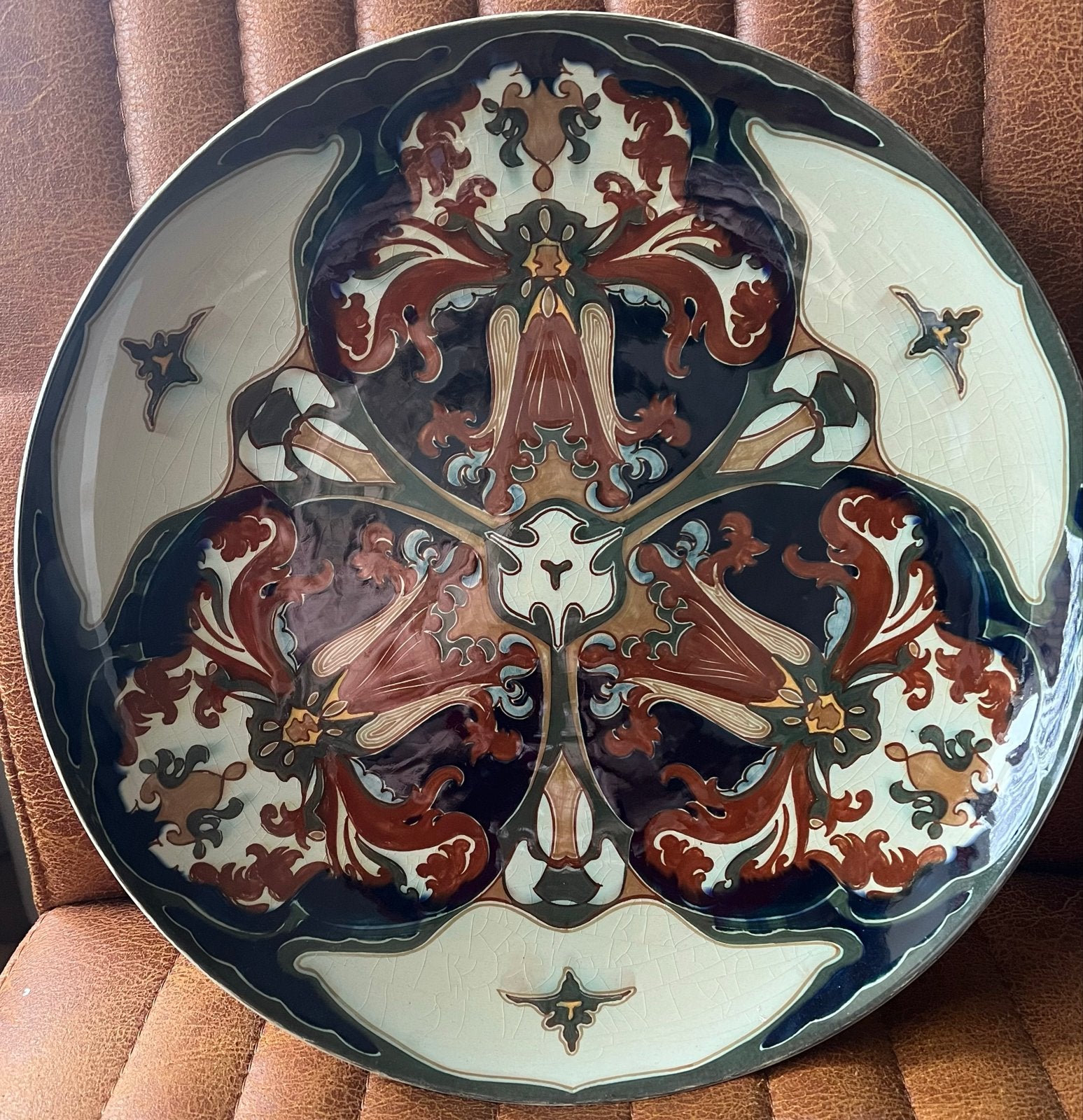 Zeldzaam Art Nouveau Wandbord - Sam Schellink voor Rozenburg, Ophalen