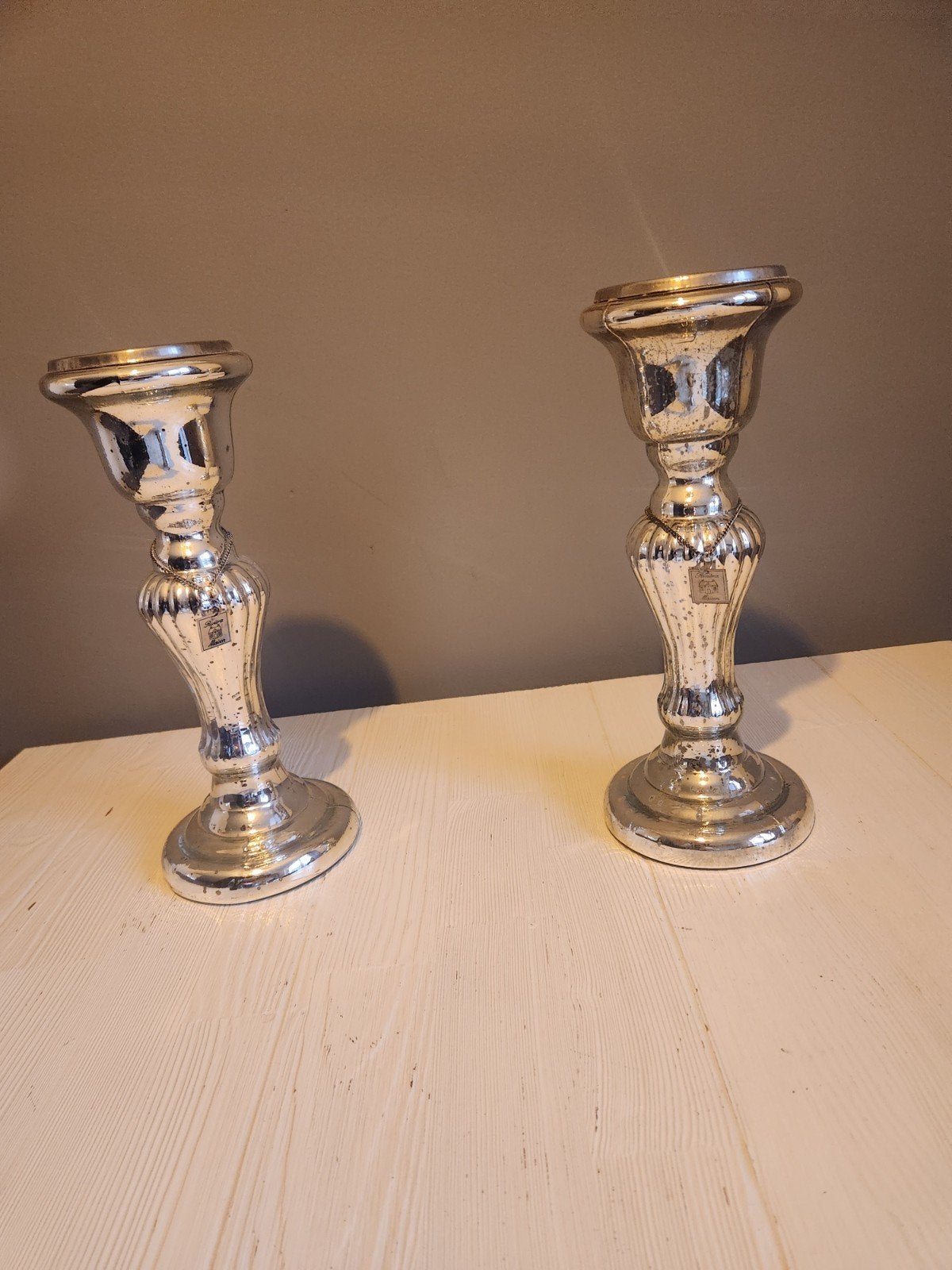 Riviera Maison Vacon Candle Holder L 2x, Ophalen, 34 cm, Rivièra Maison, Kandelaar
