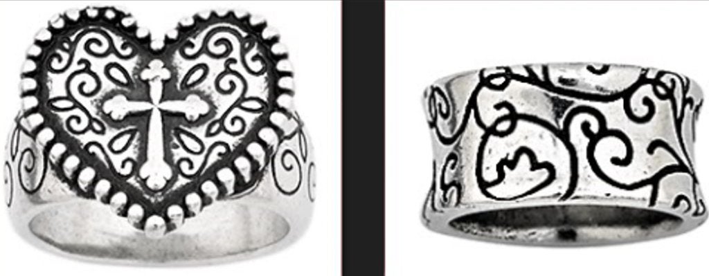 Twee verfijnd uitgevoerde ringen van Bob Siemon Design (USA), Antiek en Kunst, Ophalen of Verzenden