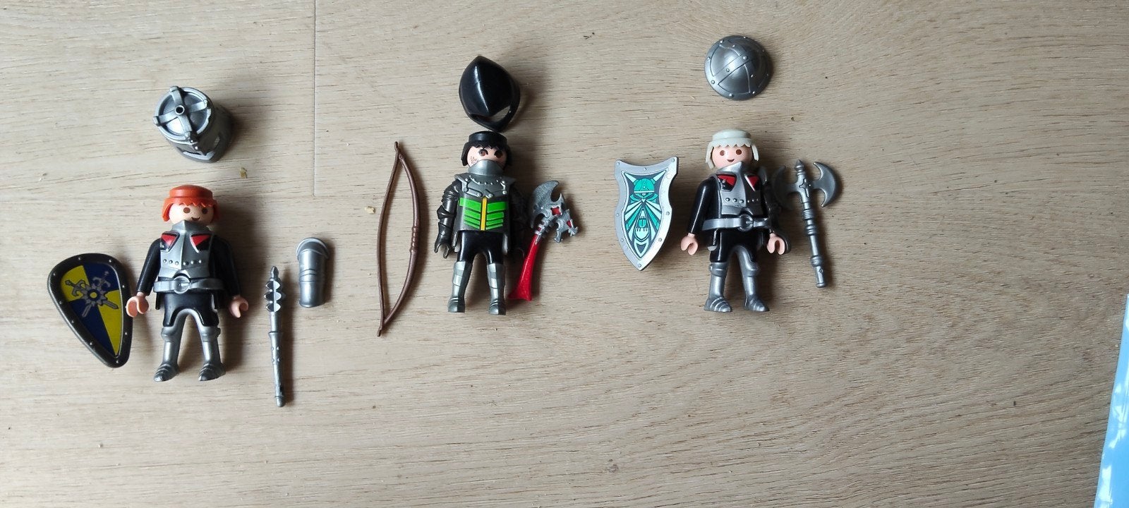Playmobil ridders met schilden, helmen en wapens, Ophalen, Gebruikt, Losse onderdelen, Knights