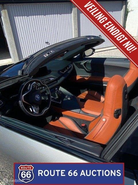 BMW i8 Roadster | 2020 | Route 66 Auctions, Auto's, Gebruikt, Overige carrosserieën, Zwart, Bedrijf