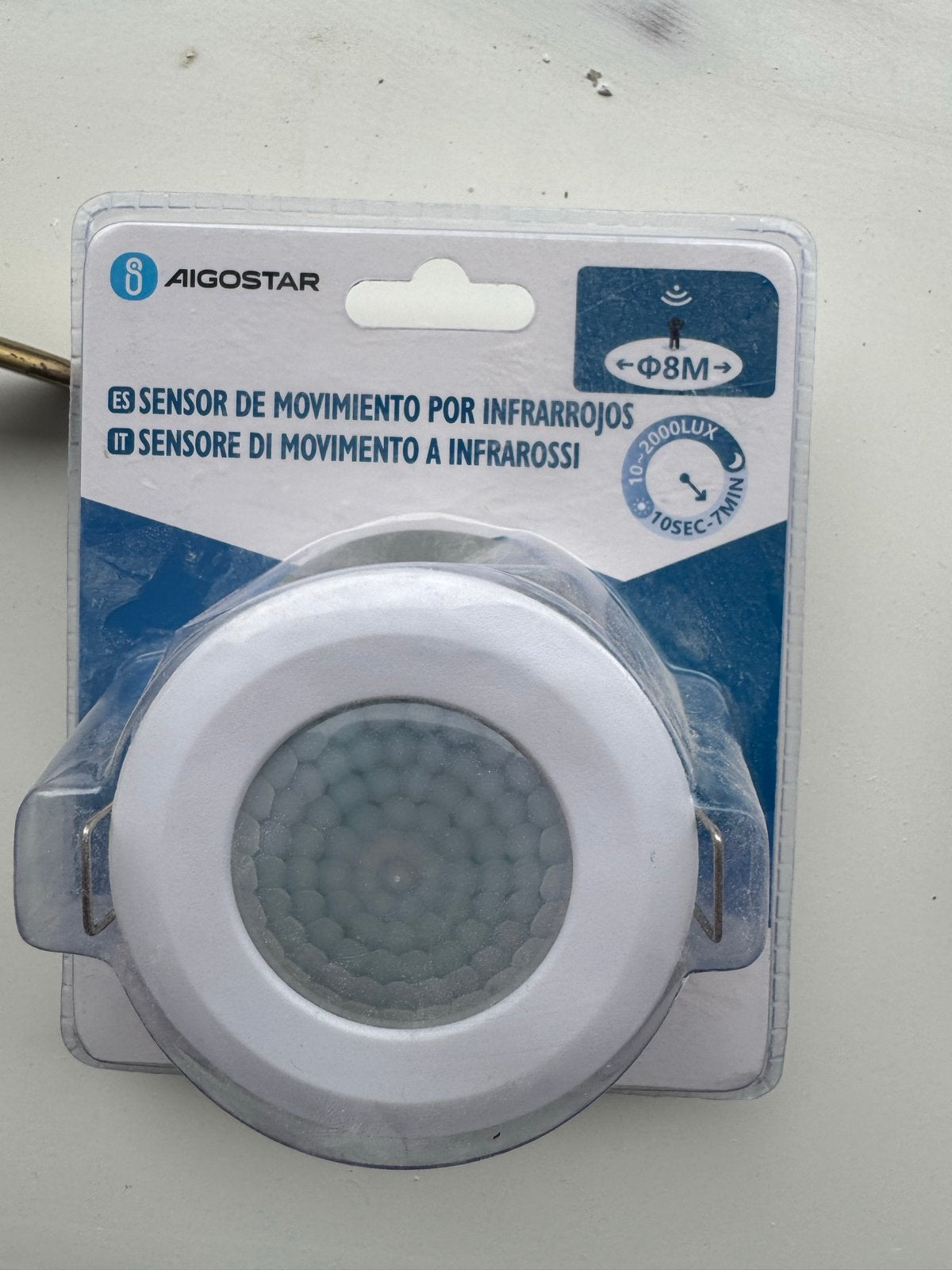 Aigostar Inbouw Bewegingssensor - Infrarood, Ophalen, Nieuw, Detector, Sensor of Melder, Beweging