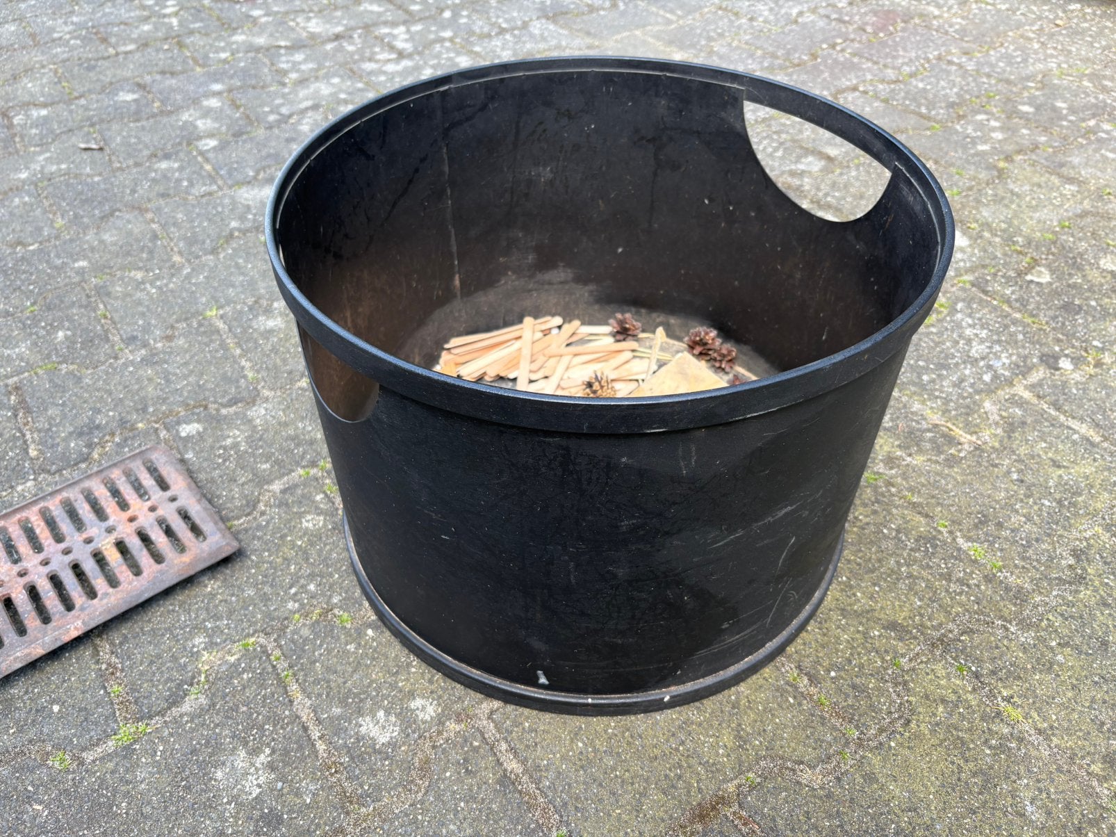 Open haard hout mand, Ophalen, Zo goed als nieuw