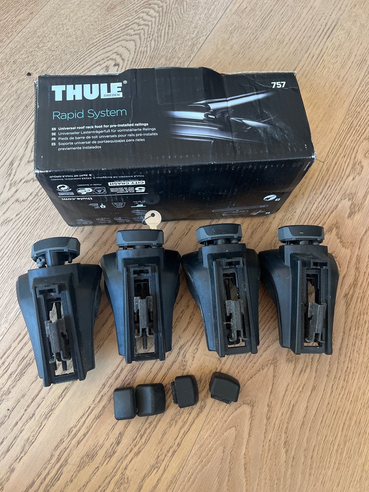 Thule Rapid System 757 - Complete dakdragerset, Auto diversen, Dakdragers, Ophalen of Verzenden, Zo goed als nieuw