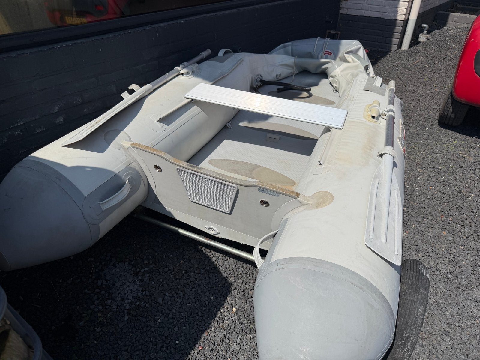 Talamex RIB met 6 pk Yamaha viertakt - Voorkamer moet geplak, Watersport en Boten, Rubberboten, Ophalen, Gebruikt, Inclusief motor