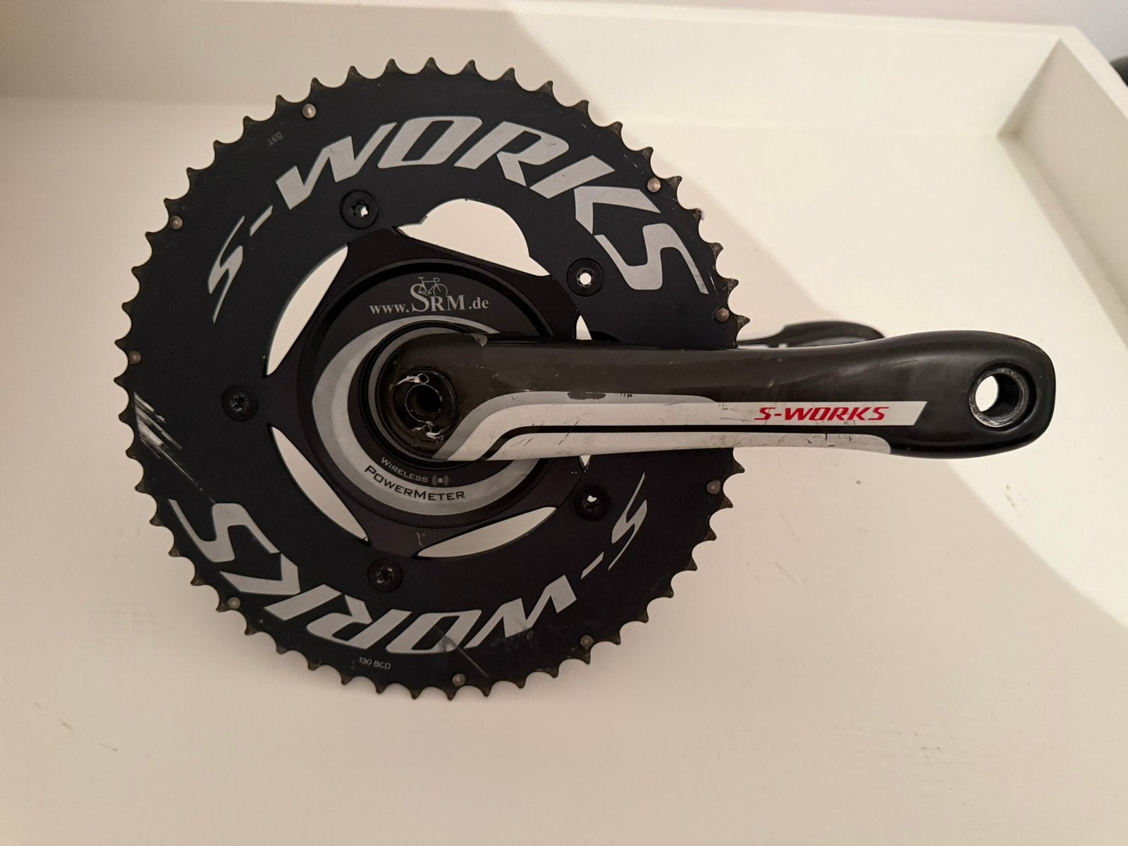 S-works srm powermeter carbon crank, Crankstel of Pedalen, Ophalen of Verzenden, Zo goed als nieuw, Racefiets