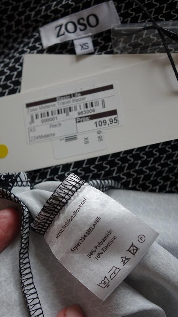nieuw zwart ZOSO jasje, Overige kleuren, Verzenden, Nieuw, Jasje