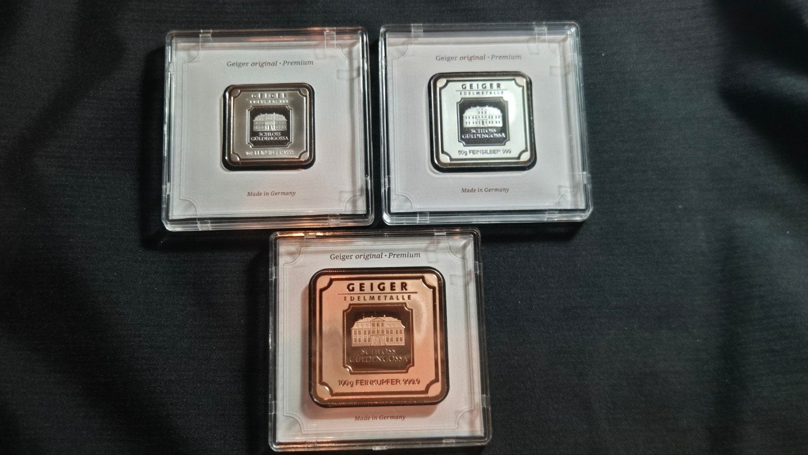 Lotje Geiger Edelmetalle! Silver Square Bars. Zilver & Koper, Verzenden, Zilver