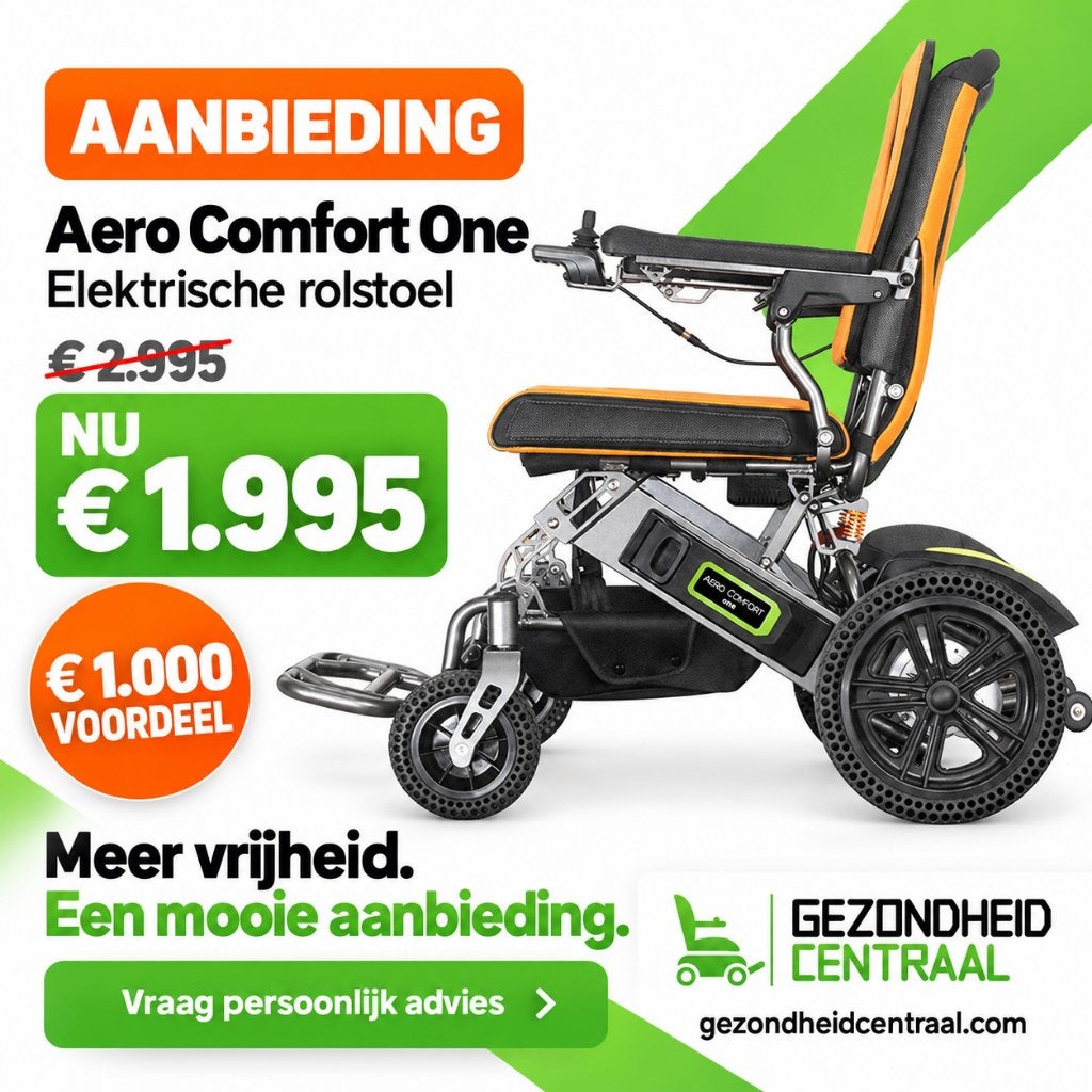 Aero Comfort One elektrische rolstoel aanbieding €1995, Ophalen, Inklapbaar, Nieuw, Elektrische rolstoel
