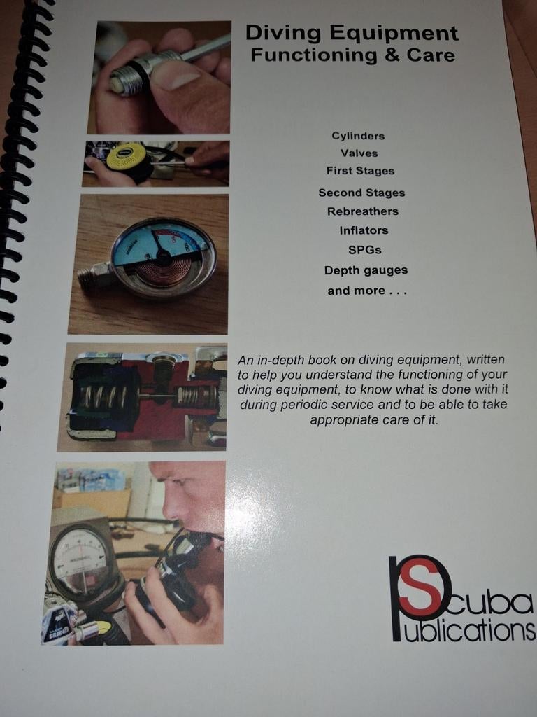 Diving Equipment Functioning & Care - Scuba Publications, Ophalen of Verzenden, Zo goed als nieuw