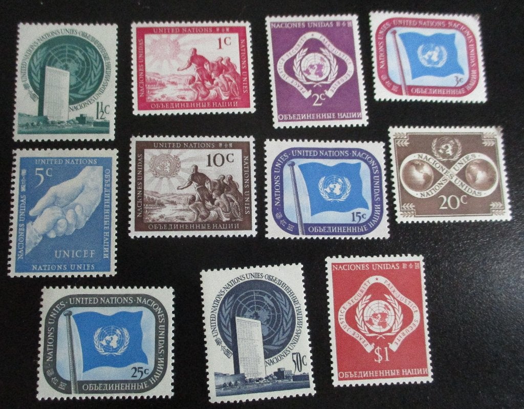 Verenigde Naties New York, Eerste serie, 1951, Verzenden, Postfris, Noord-Amerika