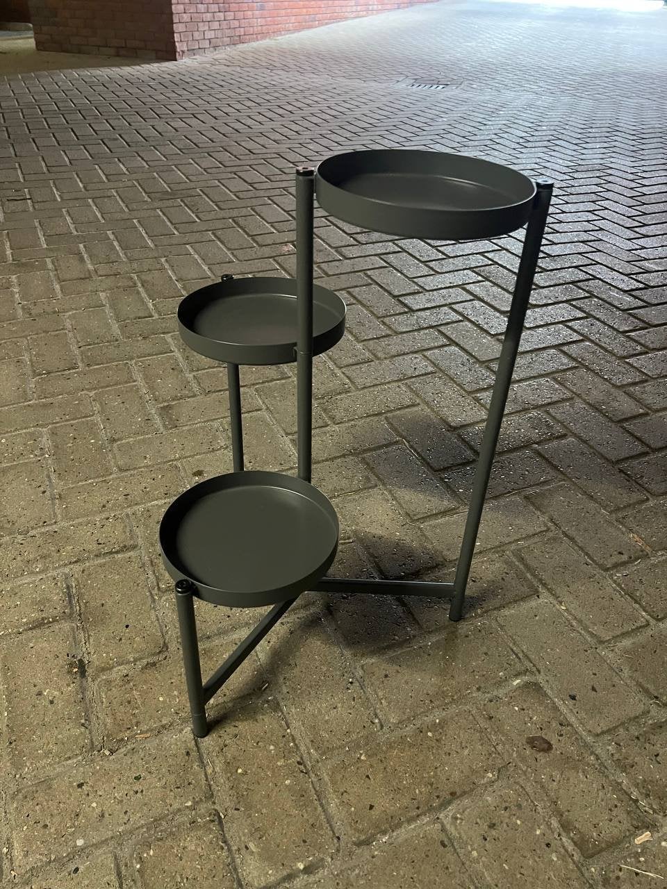 IKEA OLIVBLAD Plantenstandaard, binnen/buiten zwart, 58 cm, Ophalen, Gebruikt, Minder dan 60 cm, Binnen