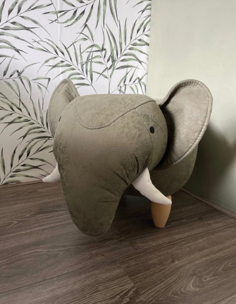 Kruk/poef olifant, Huis en Inrichting, Ophalen of Verzenden, Zo goed als nieuw, Hout