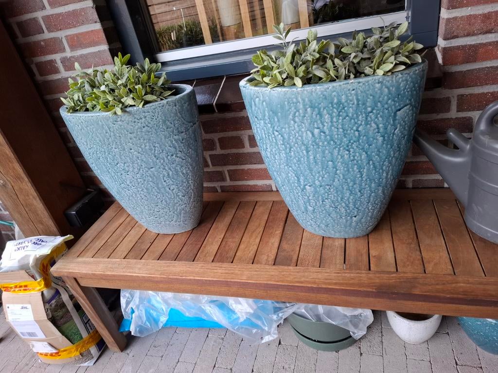 Brynxz potten h45 b42, Ophalen, Steen