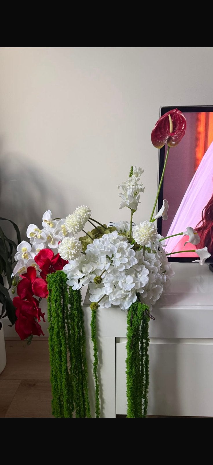 Bruiloft kunstbloemen, Ophalen of Verzenden, Zo goed als nieuw