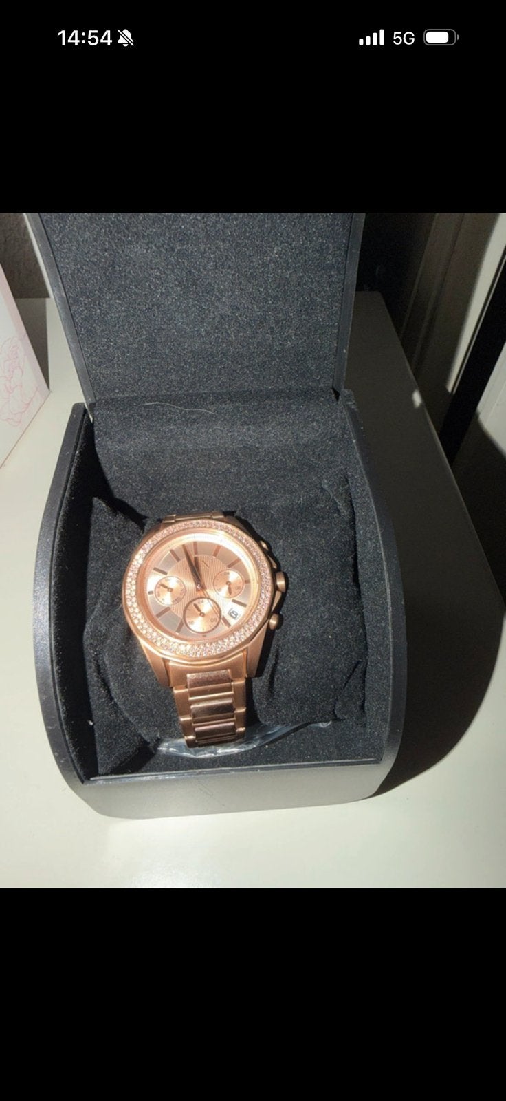 dames horloge armani, Staal, Polshorloge, Zo goed als nieuw, Ophalen