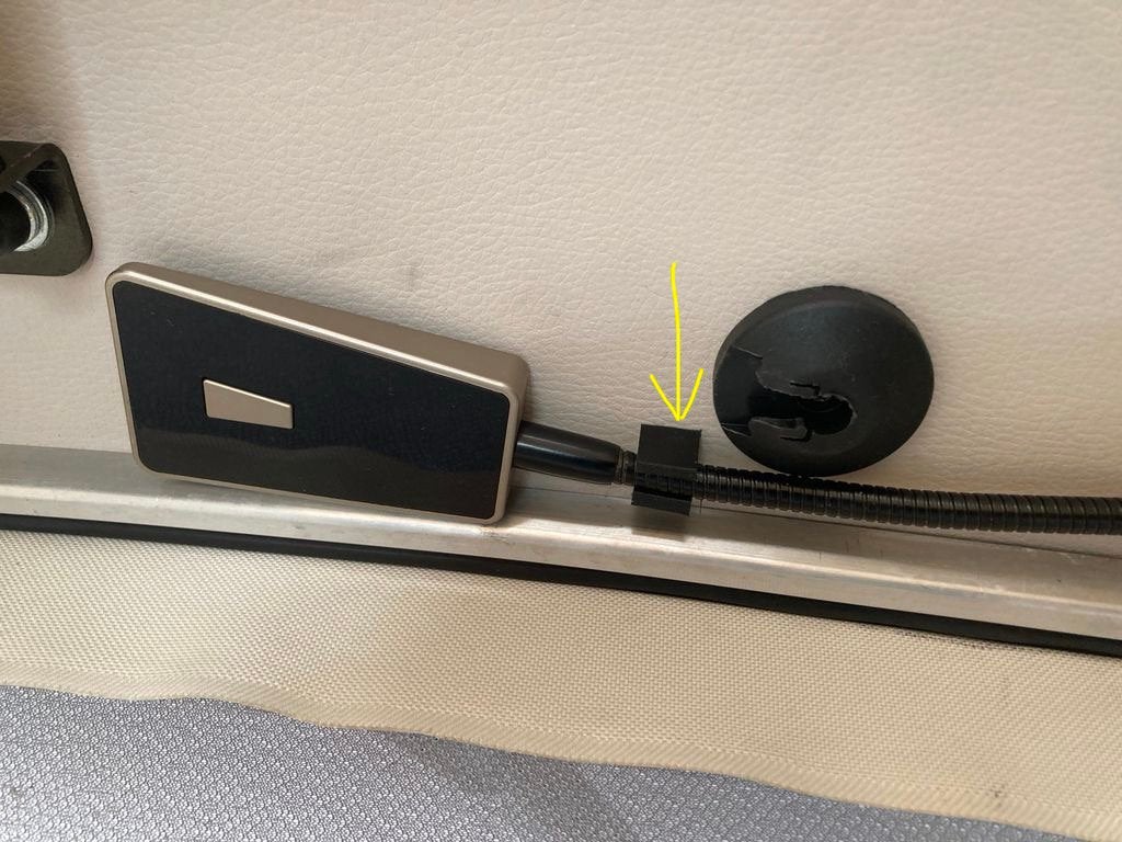 Clip voor leeslamp in Mercedes Marco Polo, Verzenden, Nieuw