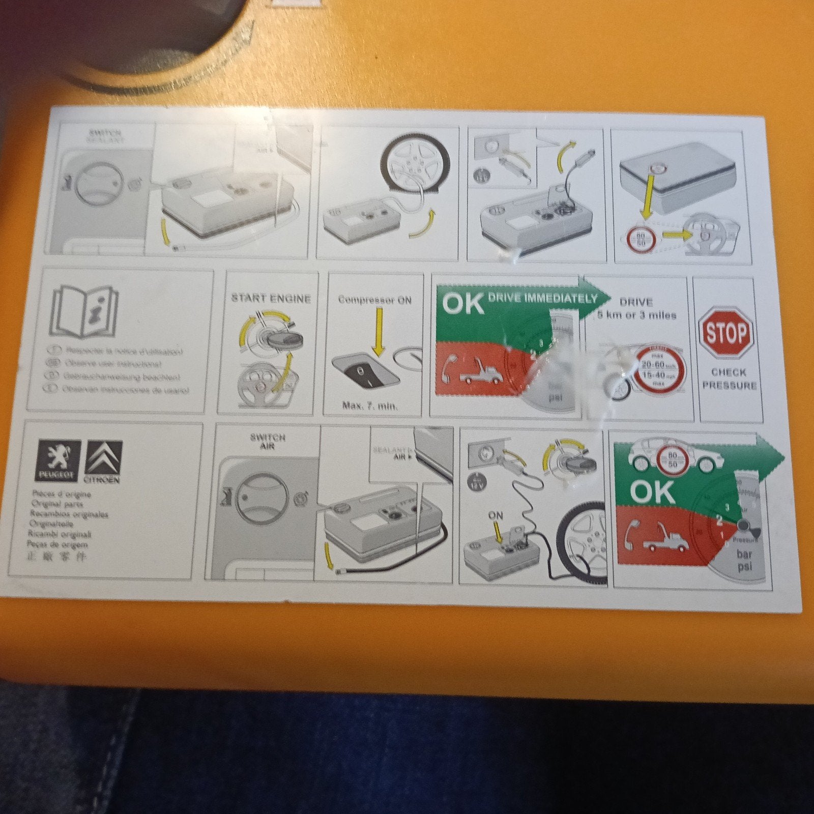 12V Bandenreparatieset met compressor en afdichtmiddel, Ophalen of Verzenden, Nieuw