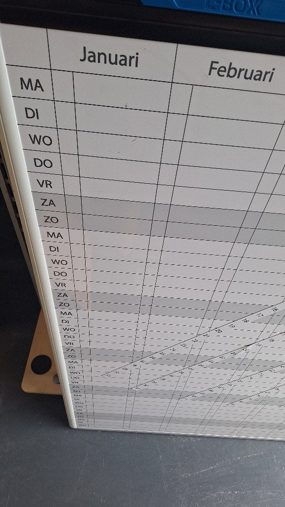 Planbord / magneet bord plan bord planningsbord., Ophalen, ., Overige typen, Zo goed als nieuw