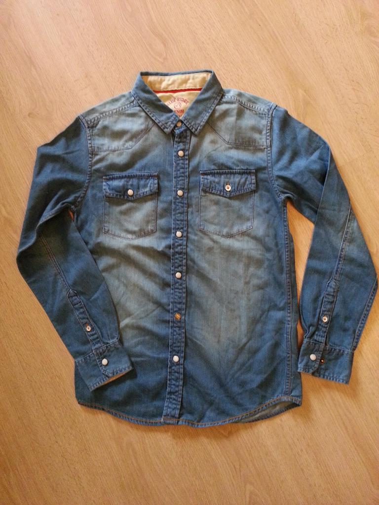 WE Blue Ridge jongens spijkerhemd maat 146-152 izgs, Kinderen en Baby's, Kinderkleding | Maat 146, Ophalen, Zo goed als nieuw
