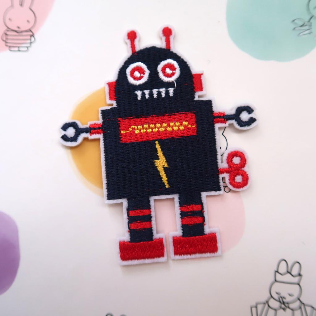 Geborduurde Robot Opstrijk Patch Badge Applique, Verzenden, Nieuw, Overige applicaties
