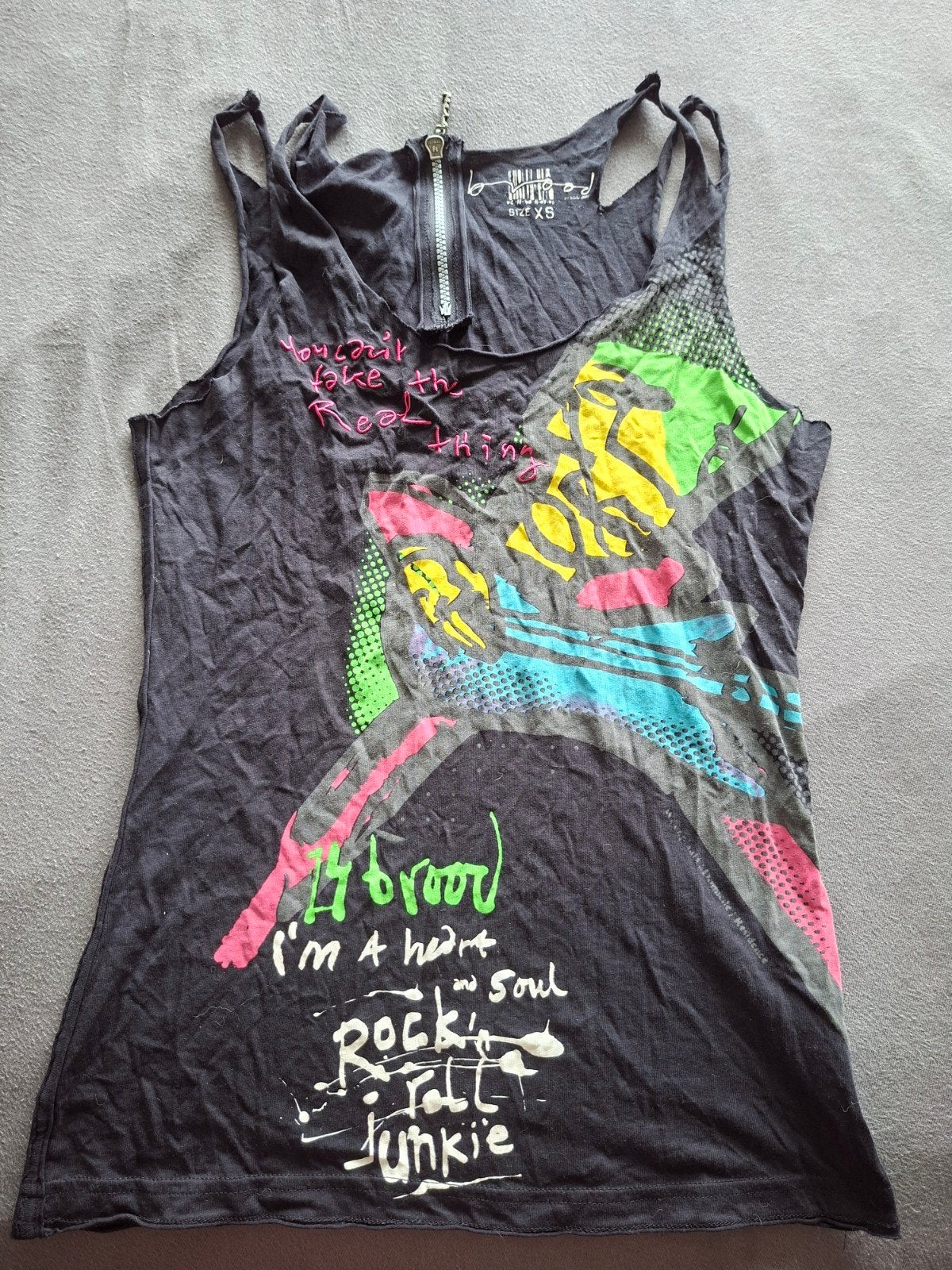 Gave top Herman Brood Sting Lola Brood XS, Ophalen of Verzenden, Maat 34 (XS) of kleiner, Korte mouw