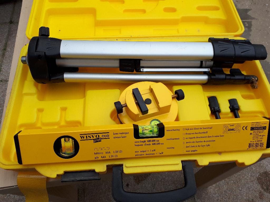 Wisvo Laser waterpas, Doe-het-zelf en Verbouw, Meetapparatuur, Ophalen, Overige meters