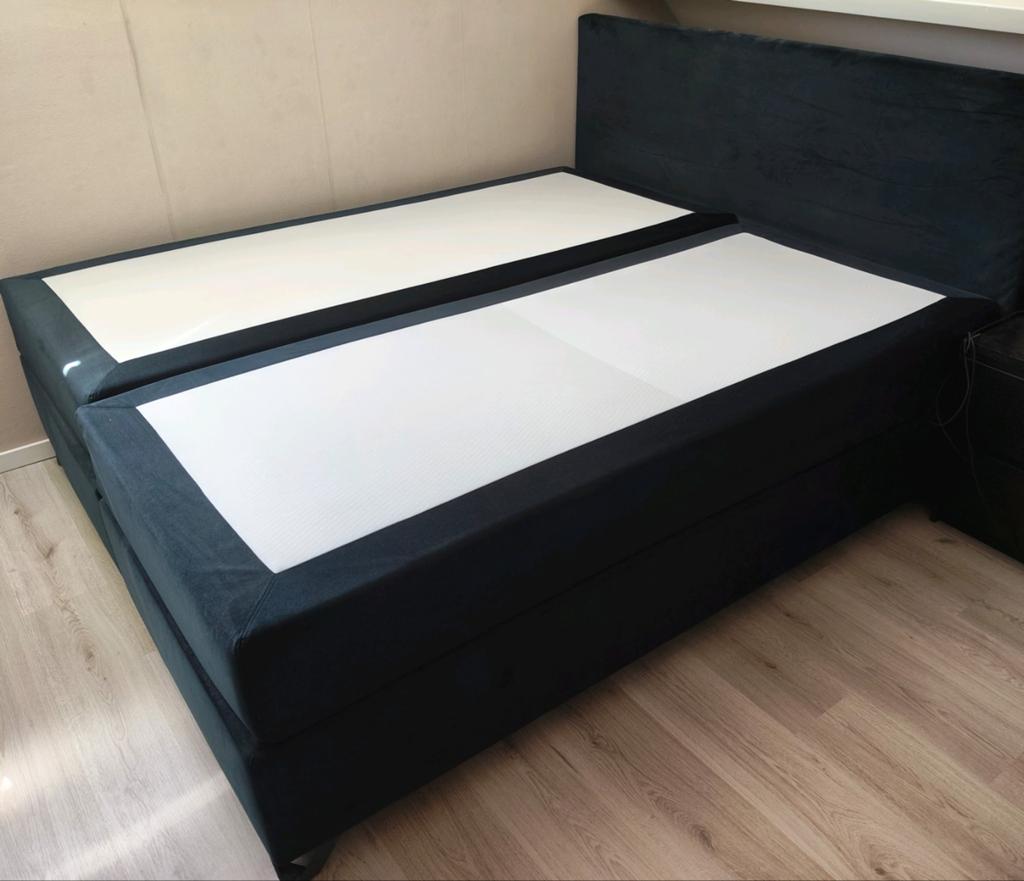 Swiss Sense Tweepersoonsbed 180x200 Velvet Zwart, Ophalen, Gebruikt, Zwart, Tweepersoons