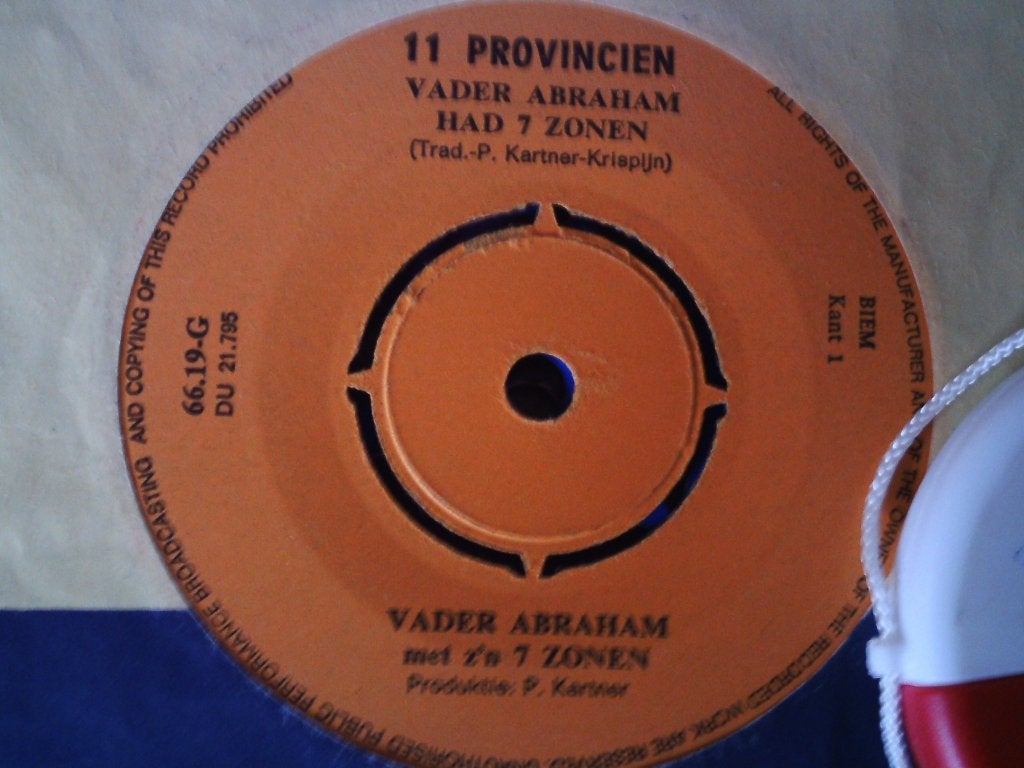 V. A. / 7 zonen - vader abraham had 7 zonen 3jun, 7 inch, Single, Ophalen of Verzenden, Zo goed als nieuw