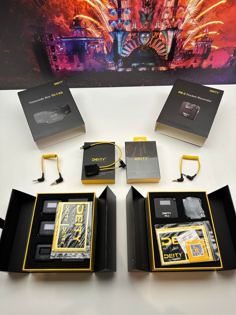 Deity TC-1 kit, PR-2 recorder & Sony TC adapters, Audio, Tv en Foto, Professionele Audio-, Tv- en Video-apparatuur, Ophalen of Verzenden