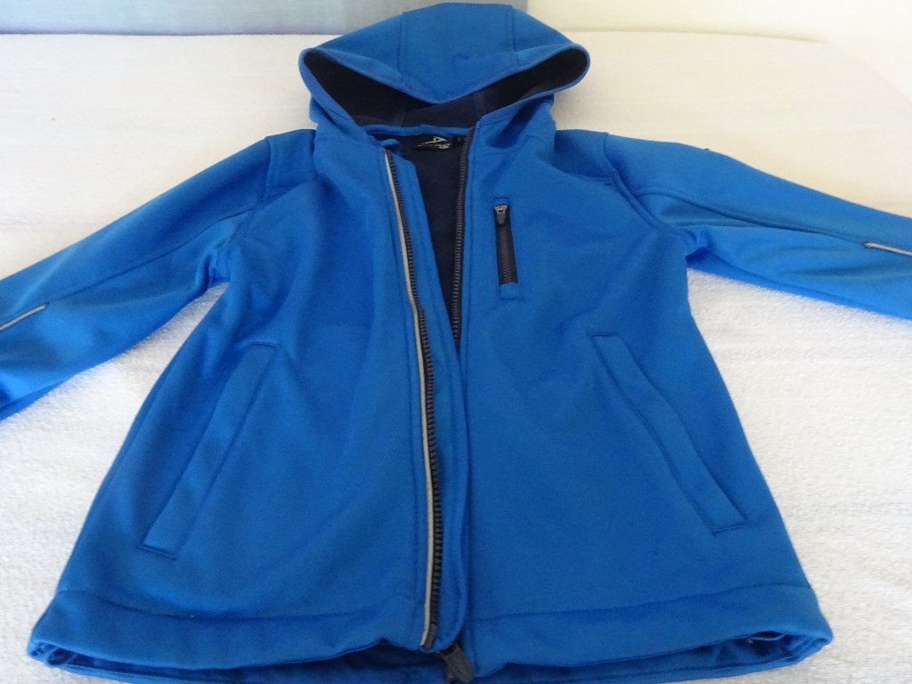 kinderjack maat 122     softshell     zo goed als nieuw, Ophalen, Zo goed als nieuw, Jongen of Meisje, Jas