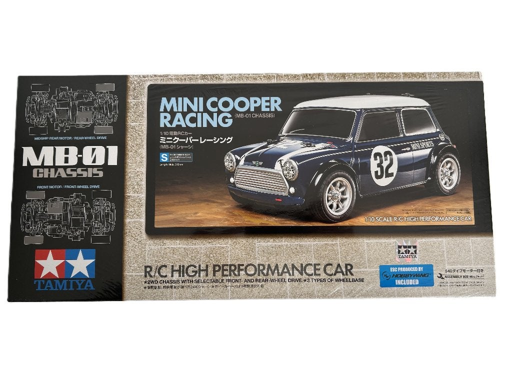 Tamiya 58747 1:10 RC Mini Cooper Racing MB-01 1/10 rc auto, Elektro, Verzenden, Nieuw, Schaal 1:10