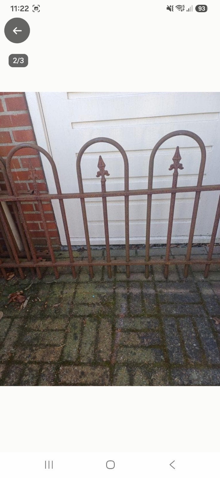 Decoratieve ijzeren hekken zonder palen, Ophalen of Verzenden, Nieuw, IJzer, Tuinhek