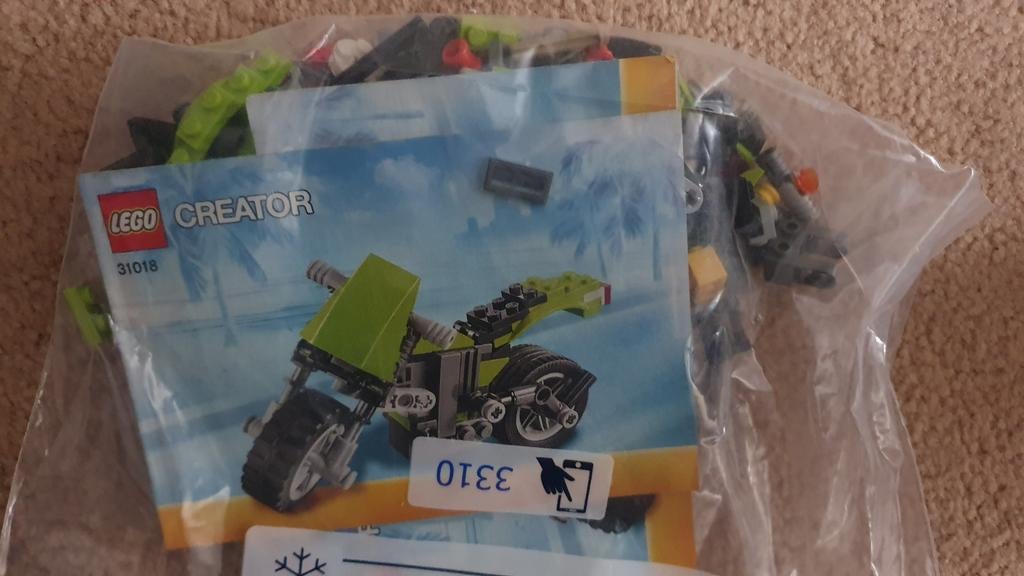 LEGO Creator 31018 Motor: Complete set met instructies, Gebruikt, Lego, Compleet, Ophalen of Verzenden