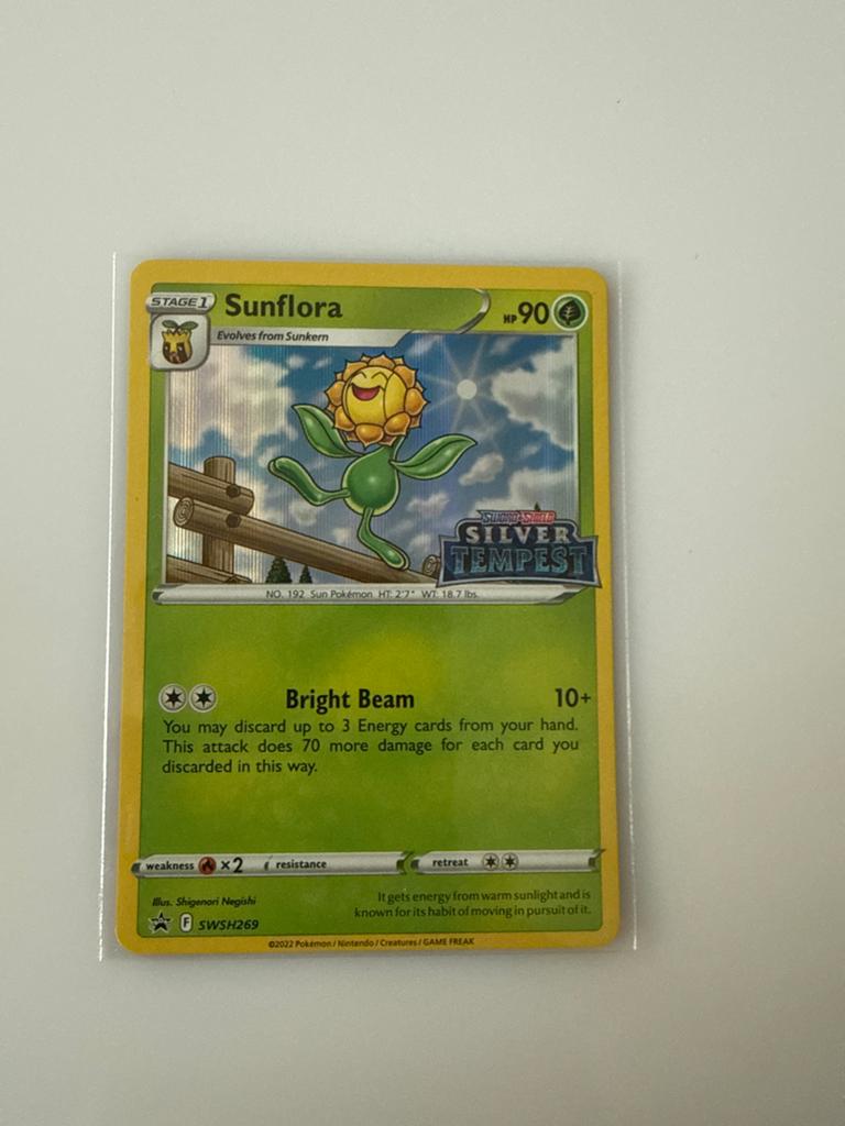 Sunflora SWSH269 - Pokémon Kaart Silver Tempest Promo, Hobby en Vrije tijd, Verzamelkaartspellen | Pokémon, Zo goed als nieuw