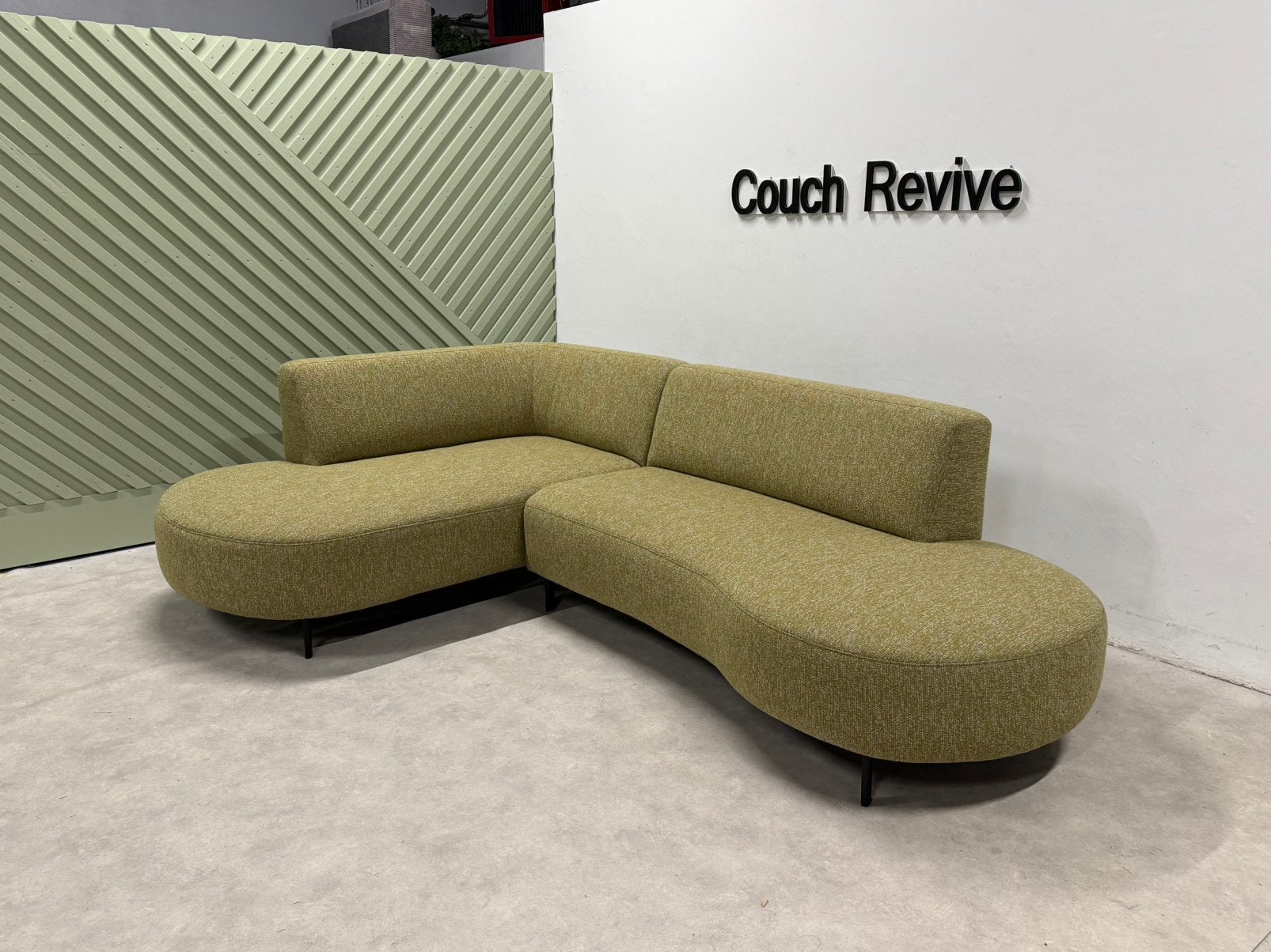 Gele Design Hoekbank 305 x 195 | GRATIS LEVERING, Info@couchrevive.nl, -, Couch Revive, Ophalen of Verzenden