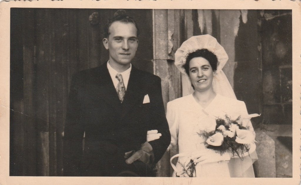fotokaart  -  trouw foto, Verzenden, Voor 1940, Zo goed als nieuw